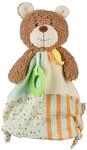 Sterntaler Schmusetuch M B&auml;r BO aus Patchwork-Musselin und samtig weichem Flausch,