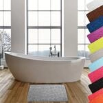 MSV &ndash; Mikrofaser-Badematte &bdquo;Pebble &ndash; Saugf&auml;hig und rutschfest &ndash; 50 x...