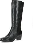 CAPRICE Damen Stiefel mit Blockabsatz Stretch-Schaft, Schwarz (Black Comb), 41 EU
