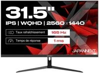 JapanNext Gaming Monitor, 80 cm, WQHD, 165Hz, 16:9, HDMI/DP