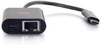 C2G USB-C-zu-Ethernet-Adapter mit Strom Delivery - Schwarz - Netzwerkadapter -...