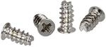 InLine 33371E L&uuml;fterschraube, 5,0x10,0mm, vernickelt, 4er Pack