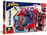 Trefl - Puzzle 24 Maxi Elemente, Spinneninstinkt, Spider-Man, Marvel, 3+
