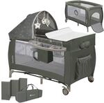 Lionelo Sven Plus 4 in 1 Baby Bett ab Geburt bis 15 kg | Moskitonetz luftige