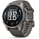 Garmin Fenix 9, 43 mm, GPS-Multisport-Smartwatch, Kieselgrau/Titan | AMOLED Display,
