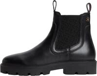 Tommy Hilfiger Damen Th Monogram Leather Chelsea Boot Fw0fw09562Niedrige Stiefel