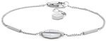 FOSSIL Damen Edelstahl mit Karabinerverschluss schmales Kettenarmband
