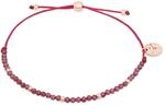 Tamaris Armband f&uuml;r Damen mit Zugbandverschluss, Beads mit Stoffarmband I...