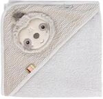 Fehn Kapuzenbadetuch Faultier &ndash; Bade-Poncho aus Frottee mit Kapuze |...