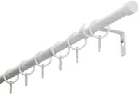 GARDINIA Gardinenstangen-Set Cap, 1-Lauf, &Oslash; 19/16 mm, Vorhangstange, Beidseitig
