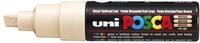 Uni-Ball PC-8K Posca Marker mit breiter Keilspitze, beige