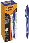 BIC Gel-ocity Quick Dry Tintenroller, Gelstifte in Blau, Strichst&auml;rke Medium,