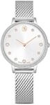 Swarovski Clarica Kollektion Uhr, Swiss Made, Metall-Armband