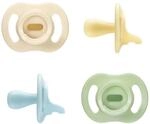 Tommee Tippee Ultraleichter StayPut 0-6m, 4er-Pack, Schnuller, einteiliges
