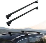 Relaxdays Dachtr&auml;ger, offene Reling, 135 cm, schwarz | Spannweite 120 cm,