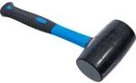 BGS Gummihammer - Fiberglasstiel - schwarzer Kopf - &Oslash; 70 mm - 750 g