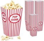 Relaxdays Popcornt&uuml;ten, 60er Set, gestreift, Retro-Optik, Kino, Filmabend...