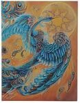 Notizbuch Himmelsvogel Ultra Liniert: Hardcover mit Elastikbandverschluss (Bird of