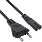 Akyga AK-RD-04A Netzkabel f&uuml;r Laptop 2 Pin Polig IEC C7 / CEE 7/16 Europlug...