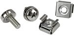 StarTech 20er-Pack M5 12mm Schrauben, K&auml;figmuttern & Werkzeug, Silber | 19/10...
