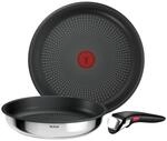 Tefal Ingenio Comfort Max 3-tlg. Pfannen-Set, stapelbar, platzsparend | Titanium