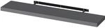 WOLTU Wandregal,Schweberegal Dunkelgrau,110x22.9x3.8cm MDF 1er | Wandboard Wandregal