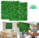 VEVOR K&uuml;nstliche Hecke, 25,4 x 25,4 cm, 12 St&uuml;ck, Buchsbaum-Heckenmatte,