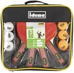 Idena 40222 - 12-teiliges Tischtennis Set Profi inkl. 4 Tischtennisschl&auml;ger, 8