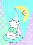 Komar Disney Wandbild Winnie Pooh Moon | Kinderzimmer, Babyzimmer, Dekoration,