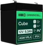 Green Cell AGM 12V 5,3Ah VRLA Bleiakku f&uuml;r Kassen, Waagen, Kinderspielzeug |...