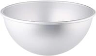 DECORA 0062958 Form Halbkugel, Aluminium eloxiert, silber/schwarz, &oslash; 24 X H 12 CM