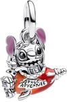 PANDORA Disney Stitch Rocket Ship Dangle Charm 793742C01 Charm Anh&auml;nger