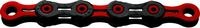 Fahrrad Kette, KMC Fahrradkette, DLC11 WAXED schwarz-rot, 1/2" x 11/128", 118