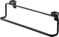 Yamazaki 2747 Tower Kitchen Towel Hanger Wide, Black, Steel, 30 x 6.5 x 8 cm
