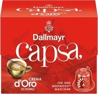 Dallmayr Capsa Crema D'Oro Sch&uuml;mli Kaffeekapseln, 10 Kapseln, Kompatibel mit