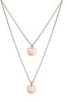 Elli Halskette Damen 2-lagig Pl&auml;ttchen Anh&auml;nger Trend in 925 Sterling Silber