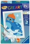 Ravensburger CreArt 12023172 - Kleine Robbe - Malen nach Zahlen f&uuml;r Kinder ab 7