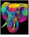 DIAMOND DOTZ 2594369 Original 5D Diamond Painting Set, Neon Elefant, mit...