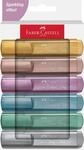 FABER-CASTELL - Metallic Textmarker Set, 6 Marker | Highlighter in...
