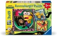 Kinderpuzzle 3x49 Teile - Minions 3 3x49p