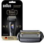Braun NEVO Elektrorasierer Scherkopf, Schwarz | Original Ersatzscherkopf, Hol...