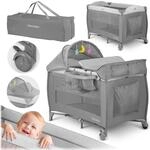 Ricokids Reisebett Baby Mit Matratze 127,5 x 66 x 82 cm Kinderreisebett Babybett Bis