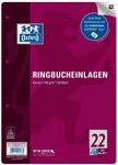 Oxford Ringbucheinlagen A4 kariert, Lineatur 22 ohne Rand, 50 Blatt