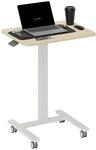 Vinsetto Stehpult H&ouml;henverstellbar Mobiler Laptoptisch Gelb | Computertisch,