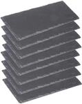 Westmark 8 Naturschiefer-/Servierplatten, mit Kratzschutz, Fl&auml;che: je 30 x 10...