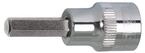 KS Tools 1/2' CHROMEplus Bit-Stecknuss Innensechskant, kurz, 9mm, auf H&auml;nger
