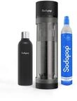 Sodapop Wassersprudler Logan, Set mit 1 Edelstahlflasche und 1 CO₂-Zylinder,...