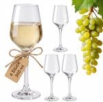 Relaxdays Weingl&auml;ser, 4er Set, 360 ml, sp&uuml;lmaschinenfest, transparent |...