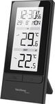 techno line WS 9787 Thermometer mit Au&szlig;ensender | DCF77 | Innen/Au&szlig;en 
