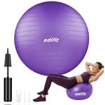 EDIFIT, Gymnastikball, 55, 65 und 75, Pezziball, Einschlie&szlig;lich Inflator,...